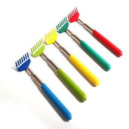 Stainless Steel Back Scratcher Telescopic Portable Adjustable Size Extend Itch Aid Scratch Tool