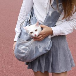 Cat Carriers Pet Bag Breathable Portable Chest Messenger Canvas Puppy Shoulder Supplies