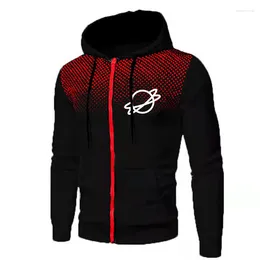 Men's Jackets Autumn Winter Casual Tracksuit Fashion Male Jacket Sportswear Planet Printed Hoody Coat Outdoors Tops