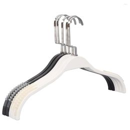 Hangers Flat Cloth Hanger Hook And White Lady Coat Black Plastic Shirt Rack With Non-slip Mat Ching Organizer