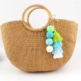 Keychains LZHLQ Brand Colorful Pompones Cute Pom Tassels Pompom For Women Purse Accessories Fashion Jewelry Bag Decoration Pendant