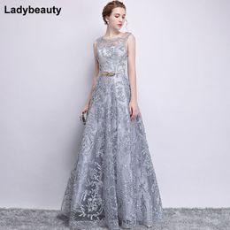 Urban Sexy Dresses Ladybeauty Evening Dress Elegant Banquet Champagne Lace Sleeveless Floorlength Long Party Formal Gown plus size Robe De Soiree 230810