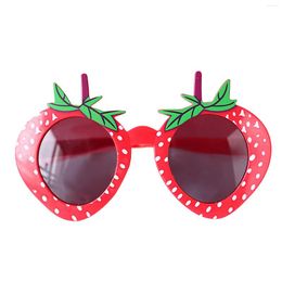 Sunglasses Children'S Happy Birthday Party Po Props Strawberry Shape Glasses Plastic Funny For Kids