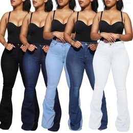 Women's Jeans Mom Mujer Flare For Women High Waist Denim Skinny Wide Leg Female Pants Ladies