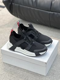 Top Brand Men Casual Sneakers Shoes White Black Mesh surface Man Trainer Comfort TPU Lug Sole Skateboard Walking EU38-45 Original Box