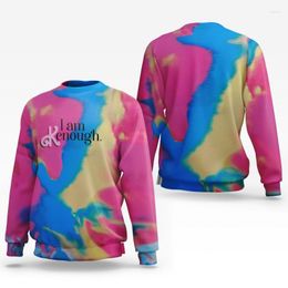 Men's Hoodies 2023 Movie I Am Kenough Tie Dye 3D Hoodie Sweatshirts Fashion Hip Hop Men Women Pullover Clothes Long Sleeve Tops