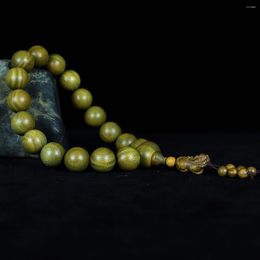 Strand Argentina Green Sandalwood 100 Old Material 20mm Buddha Bead 19 Hands PI Xiu Car Pendings Hand String