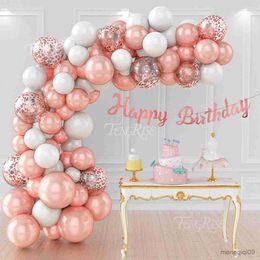 Decoration Balloon Garland Birthday Decoration Girl Birthday Foil Balloon Baby Shower Decor Globos Wedding Supplies R230811