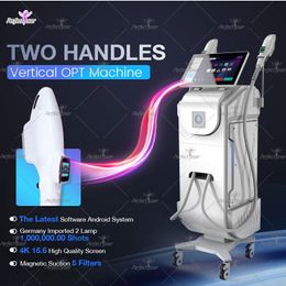 Portable Elight OPT IPL Permanent Removal Machine Acne Removal Vascular Therapy Device Skin Rejuvenation Equiment 430nm 480nm 530nm 560nm 640nm