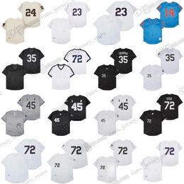 Carlton Fisk Vintage Baseball Jerseys Bill Melton Robin Ventura Wayy Frank Thomas Stitched Jersey