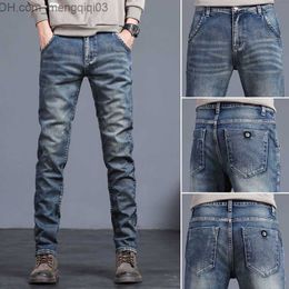 Men's Jeans 2023 Spring/Summer New High end Classic Fashion Retro Elastic Calf Men's Casual Ultra Thin Comfortable Trend Jeans 27-36 Z230814