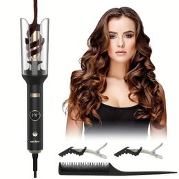 Ceramic Automatic Hair Curler with Adjustable Temperature for Long Hair - 270°F-410°F - Effortlessly Create Perfect Curls and Waves