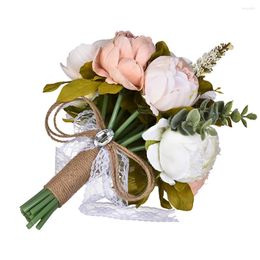 Decorative Flowers Hydrangea Artificial In Vase Wedding Bouquet Rose Pearl Bride Silk Bridesmaid Sunflower Stems