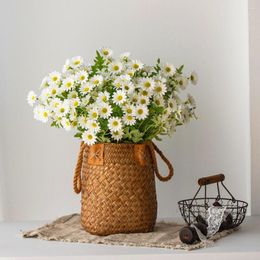 Decorative Flowers Xumu Simulation Small Chrysanthemum Chamomile Living Room Fake Flower Ornaments Home Decoration Nordic Ins Style