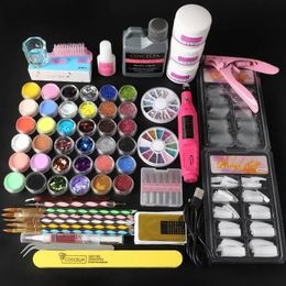 Professional Acrylic Nail Kit with Manicure Set, Nail Art Tools, Powder, Liquid, Tips, Drill Machine, Pens, and More - Perfect for Beginners and Experts