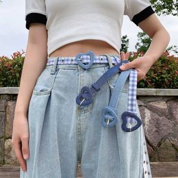 Belts Love-shaped Pin Buckle Belt for Women Summer Jeans Ins Style All-match Women Belt Dress Thin Waistband Wholesale