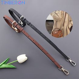 Bag Parts Accessories TINBERON Leather Luxury Bag Strap Adjustable Shoulder Strap Mini dumpling bag DIY Replacement Shoulder Strap Handbag Accessories 230810