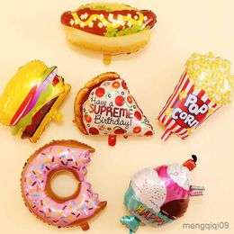 Decoration Sweet Donut Ice Cream Cake Foil Balloons LOVE Balloon Baby Shower Birthday Decoration Kids Toy Digital Figure Globo R230811