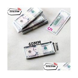 Novelty Games 50% Size Dollar Most Realistic Props Money Childrens Prop Usd Toys Adt Game Designers Special Movie Bar Stage Drop Deliv Dhqam