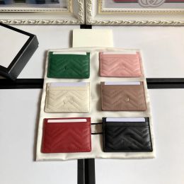 luxury Designer Top quality Card Holder Genuine Leather Marmont G purse Fashion Womens Purses Credit Coin Mini Wallet Bag size10X7cm