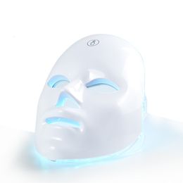 Face Massager LED Mask 7 Colours LED Pon Therapy Rechargeable Beauty Mask Skin Rejuvenation Home Face Lifting Whitening Beauty Device 230810