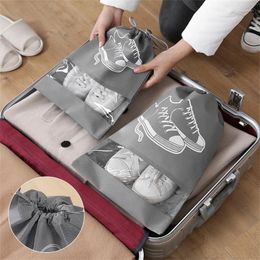 Storage Bags Shoes Armoire Organiser Non-woven Travel Portable Package Waterproof Pocket Clothing Classified Hanging Bag