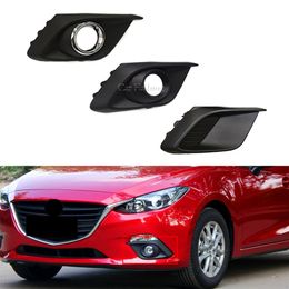 Front Bumper Fog Light Lamp Cover Hood For Mazda 3 Axela 2014 2015 2016 Fog Lamp Grille Cover Hoping Auto Hood Headlights