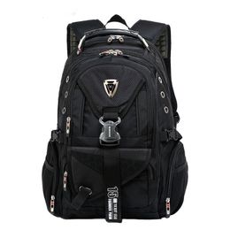 School Bags Waterproof Oxford Swiss Backpack Men 17 Inch Laptop backpacks Travel Rucksack Female Vintage School Bags Casual bagpack mochila 230810