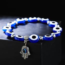 Classic Design Fatima Hand Charm Flat Evil Eye Bracelet Jewellery for Gift