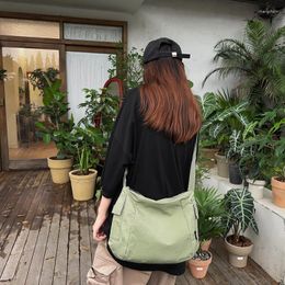 Evening Bags Solid Women's Bag Nylon Shoulder Zipper Messenger Y2K Cross Eco Korean Shopper Satchel School Handbags Diagonal