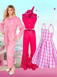 Тематические костюмы фильм косплей костюм для женщин розовые платья брюки.