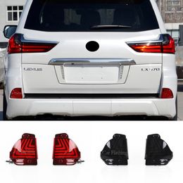 Car LED Rear Bumper Reflector light For Lexus LX570 2016 2017 2018 2019 with Turn Signal Backup Running Light Brake lamp