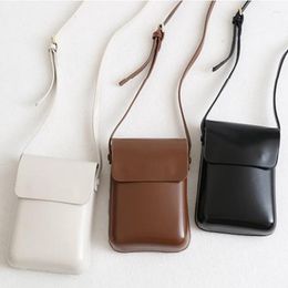 Evening Bags Women Khaki Tide Cute Brief PU Leather Flap Personality All-match Crossbody Shoulder Bag Fashion