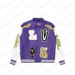 Men's Jacket Pattern Animal Letter Towel Embroidery Flower Baseball Jacket Couple Women's Coat Coat