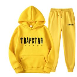 Trapstar Hoodie Designer Clothing Tracksuit Trapstar Brand Printed Sportswear Men's Hoodies Warm Two Pieces Set Loose Hoodie Sweatshirt Pants Jogging