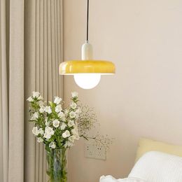 Pendant Lamps White Green Orange Modern LED For Bedroom Living Room Dining Study Children's Coffee Shop Office Lighting