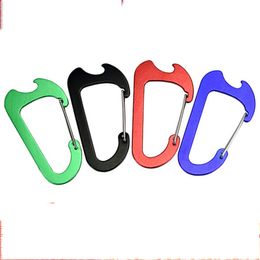 Aluminium mountaineering buckle corkscrew outdoor climbing safety buckle spring hook bag backpack hook