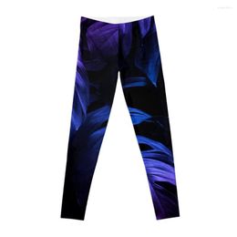 Active Pants Tropical Leaves Pattern Leggings Female Legging In & Capris Women's