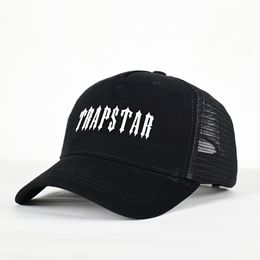 Trapstar Cap Baseball Designer Visor Trucker Hats Outdoor Embroidery Hat for Camping and Daily Use Street Pop Hat Hats Women Men Organiser Black