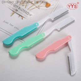 3 pieces/bag Facial eyebrow trimming blades razors foldable shape razors women's whole body beauty tools shavers hair removal Z230816