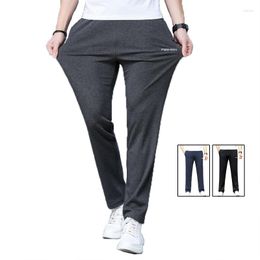 Men's Pants Trousers Breathable Casual Sweatpants Dad Middle-aged And Elderly Loose Straight