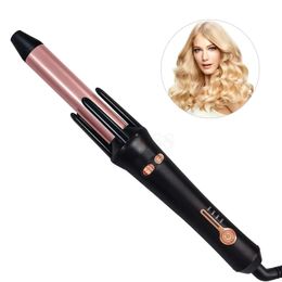 Ceramic Automatic Rotating Hair Curler - Fast Heating Hair Styling Tool for Home and Travel