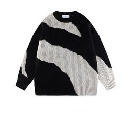 Mens Sweaters Turtleneck retro original mens and womens street fashion brand casual knitting loose couple sweater 230811