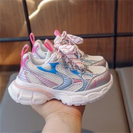 Top Quality Kids Athletic Shoes Boys Girls Trainers Breathable Mesh Toddler Baby Casual Sneakers Children's Running Sports Shoe