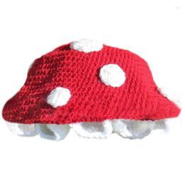 Berets Mushroom Headgear Crochet Hat Party Holiday For Teens Men Women Wholesale