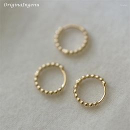 Hoop Earrings Solid 9K Gold Dainty Small Fine Jewellery Hypoallergenic Earring Boho Women