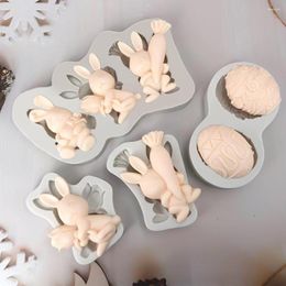 Baking Moulds 3D Silicone Mould DIY Easter Cookie Biscuit Cutter Cute Egg Mould Party Chocolate Fondant Cake