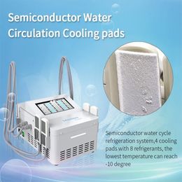 Profession Fast Freezing Cooling System Fat Removal Weight Losing Body Sculpting 8pcs Flat Cryolipolysis Ems Cryo Pads Machine