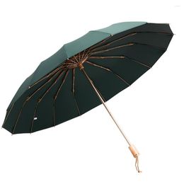 Umbrellas Three-fold Strong Umbrella Anti-rust And Compact For All Weather Outdoor