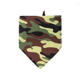 Dog Apparel Camouflage Single Layer Bandana Triangle Scarf Slobber For Large